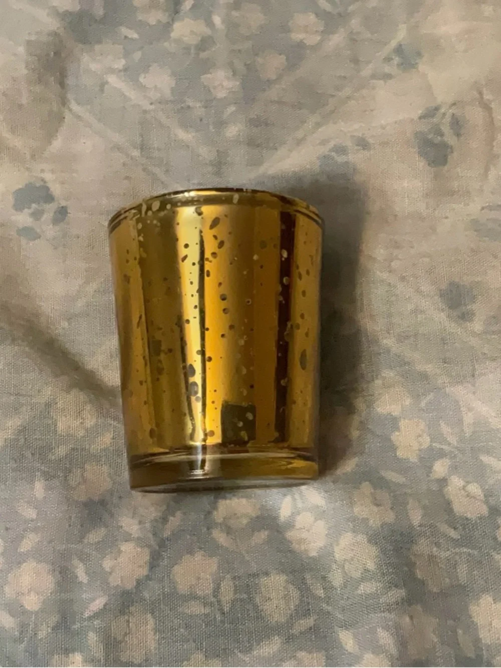 Amber Mercury Glass Votive Candle Holders - Set of 12